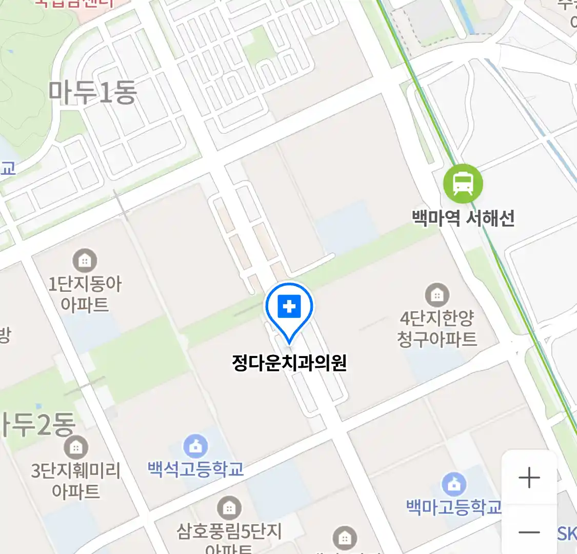 정다운치과의원 지도