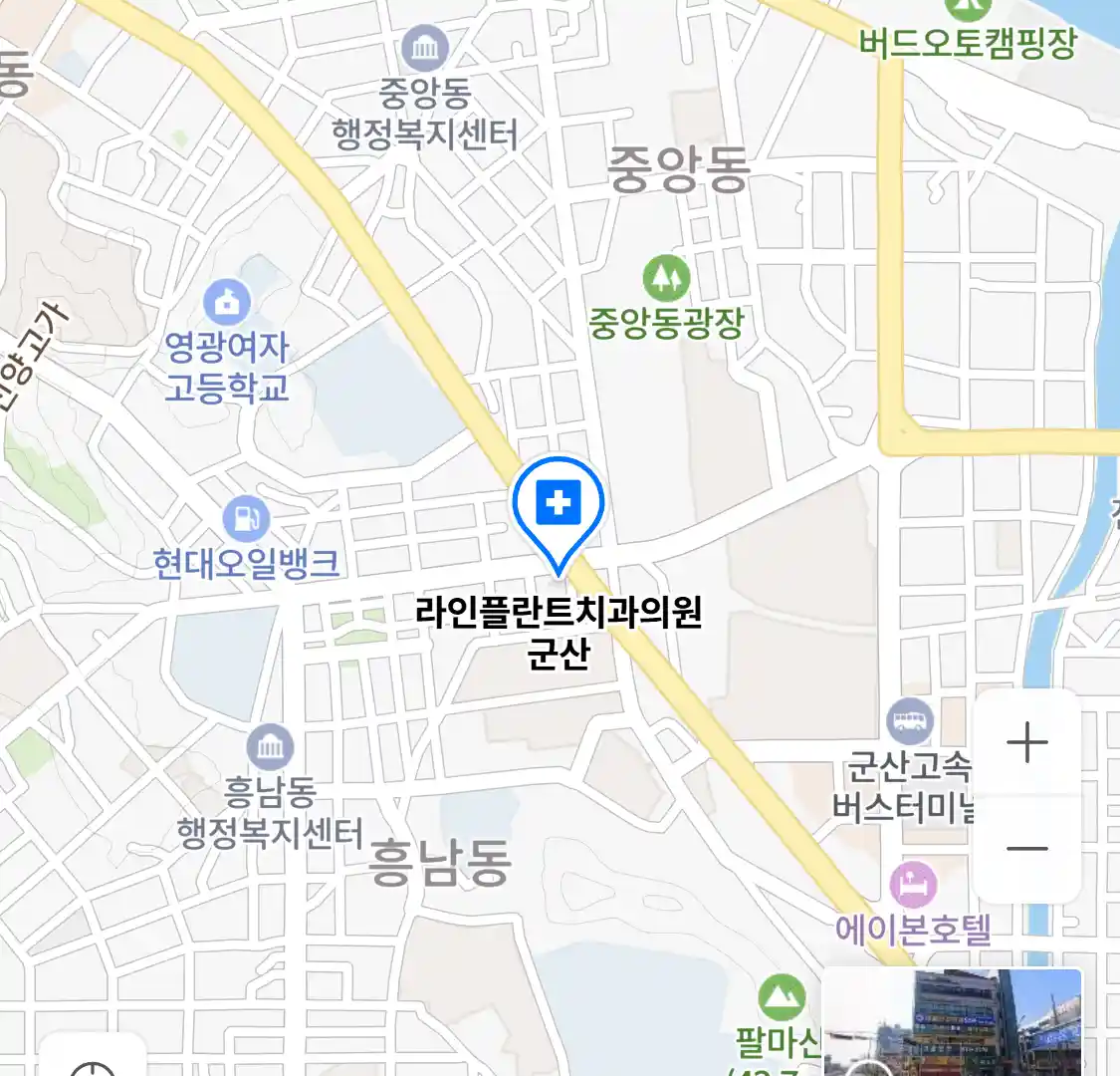 라인플란트치과의원 군산 위치