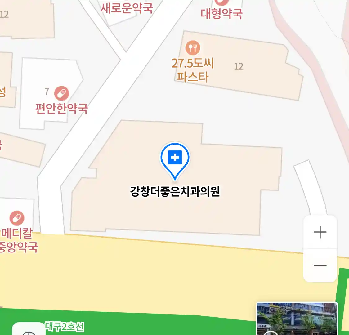 강창더좋은치과의원 위치