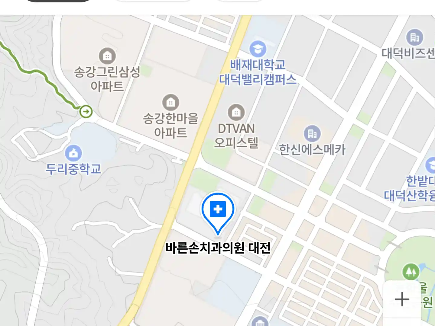 바른손치과의원 대전 위치