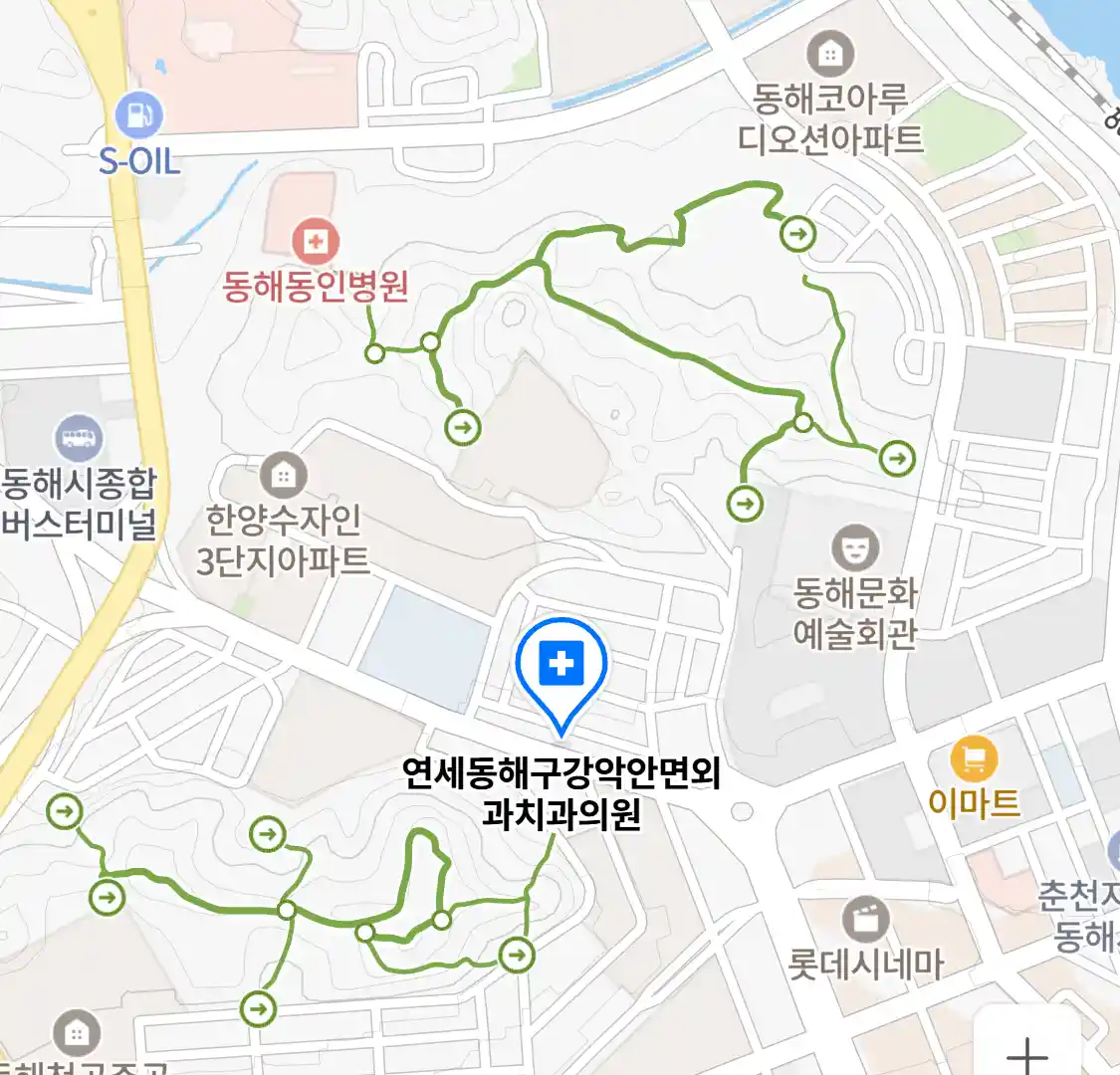 연세동해구강악안면외과치과의원 위치