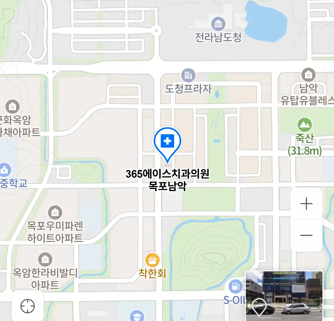 365에이스치과의원 목포남악 위치