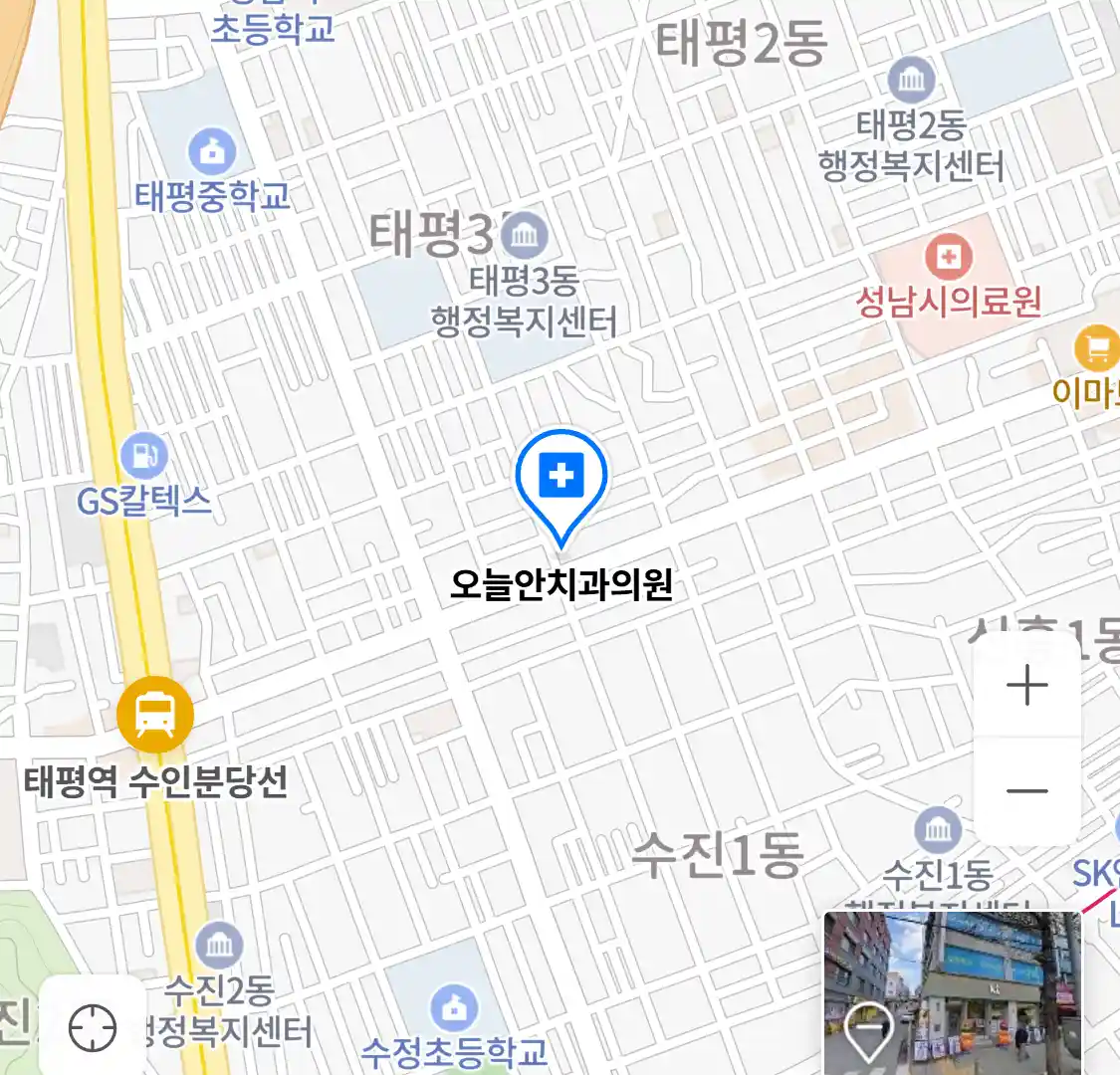 오늘안치과의원 위치