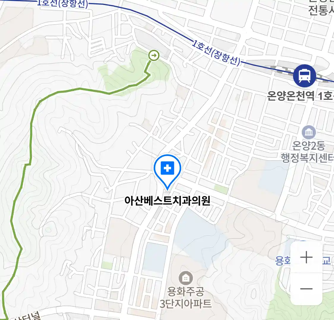 아산베스트치과의원 위치