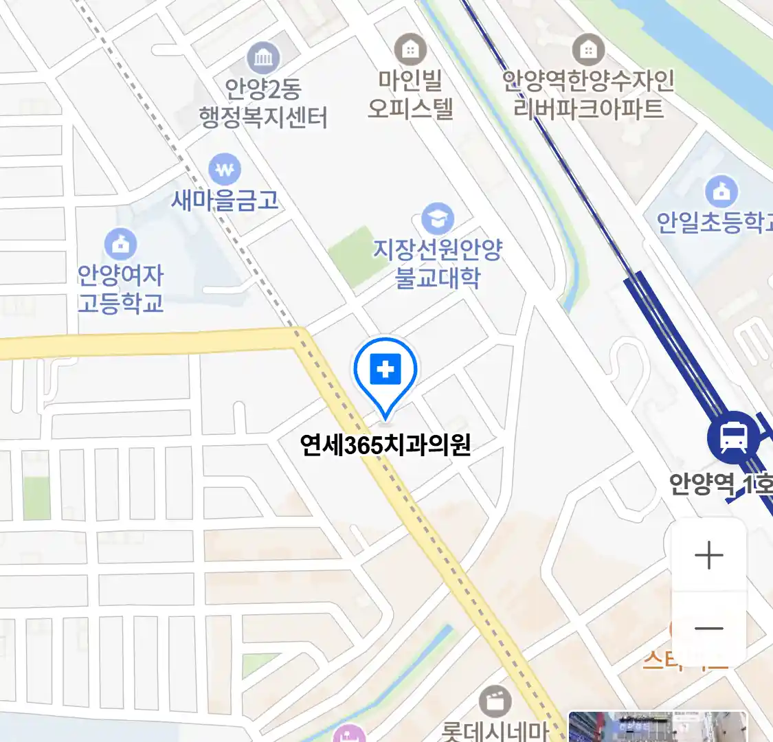 연세365치과의원 지도