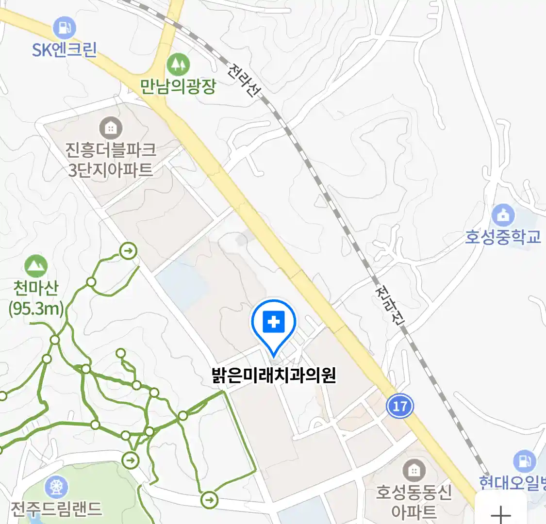 밝은미래치과의원 위치