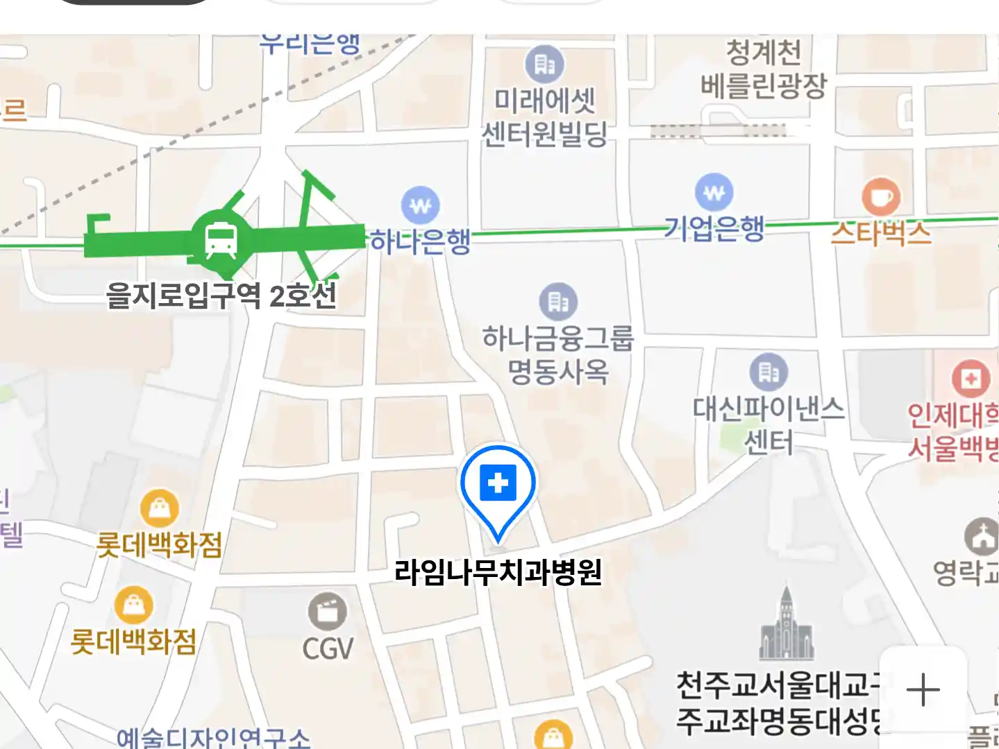 라임나무치과병원 위치