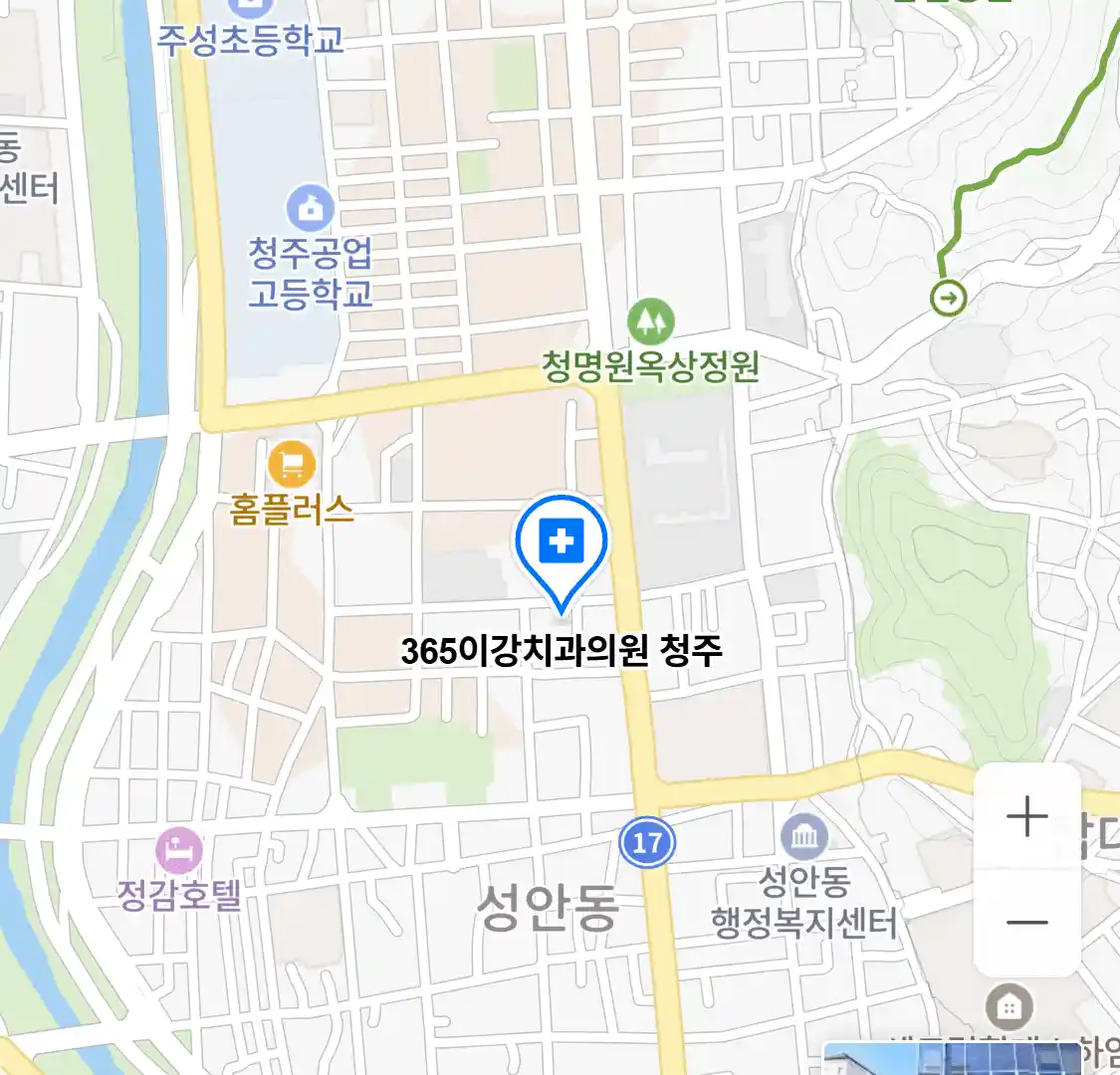 365이강치과의원 청주 위치