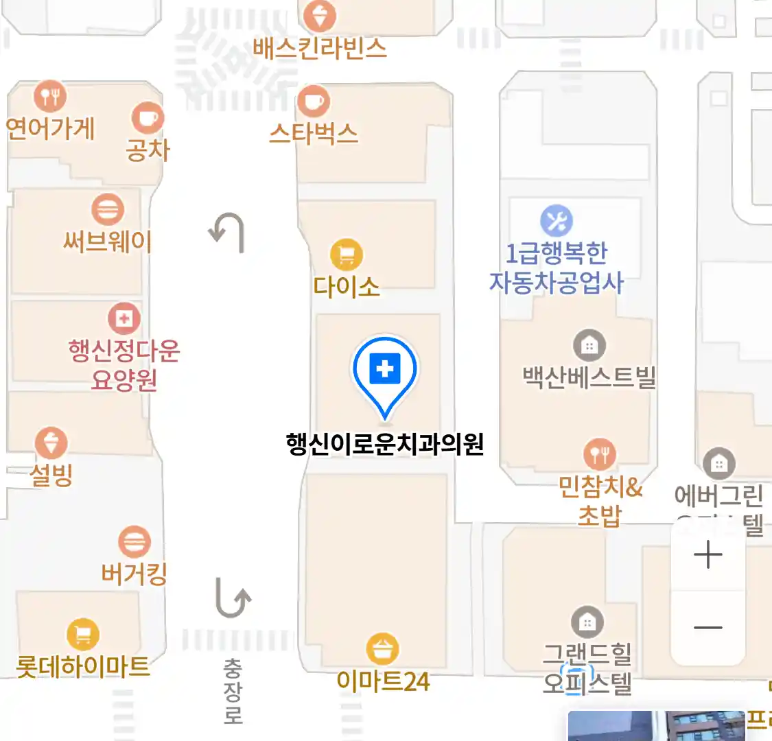 행신이로운치과의원 위치