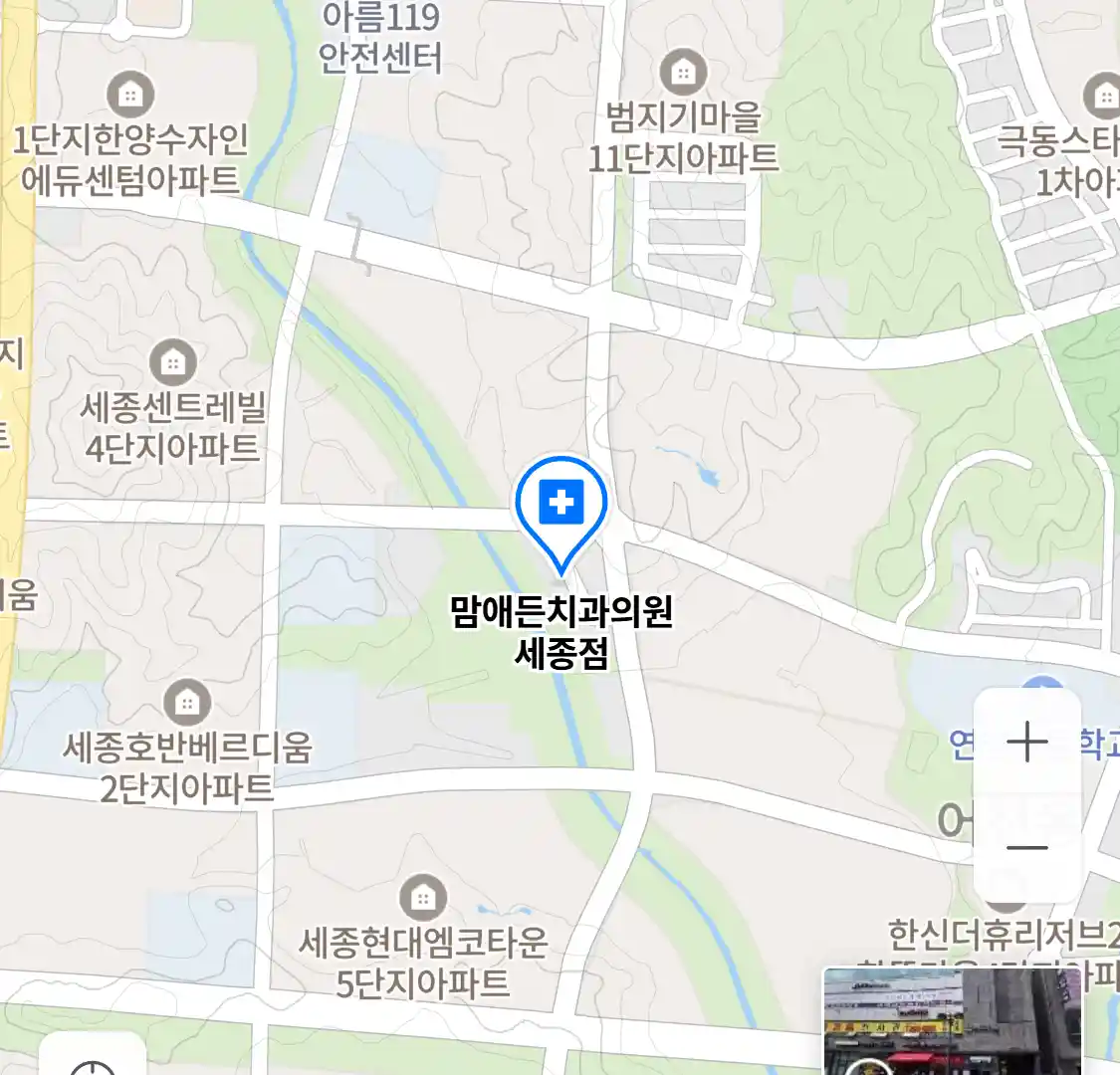 맘애든치과의원 세종점 위치