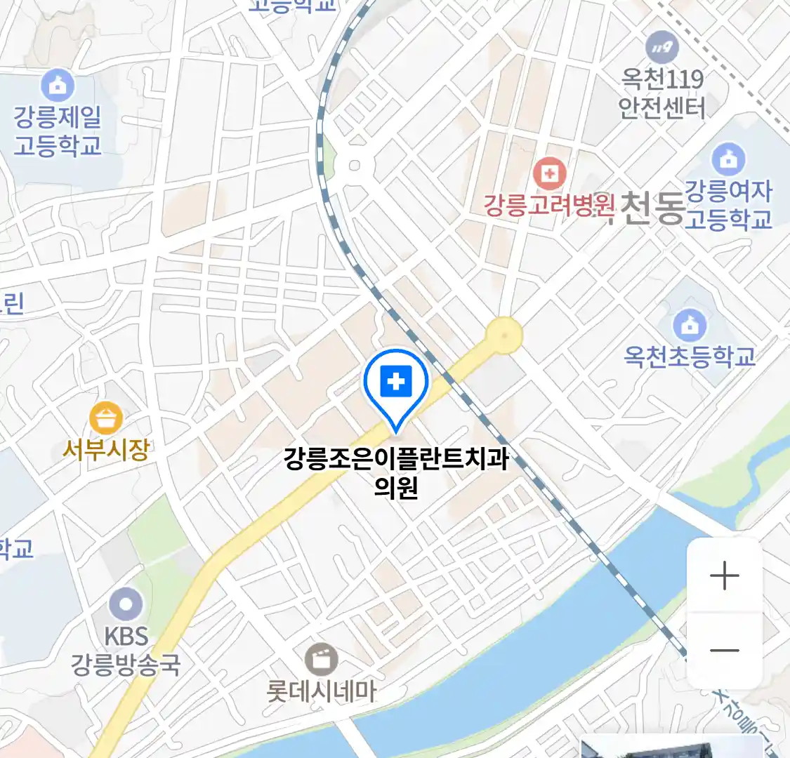 강릉조은이플란트치과의원 지도