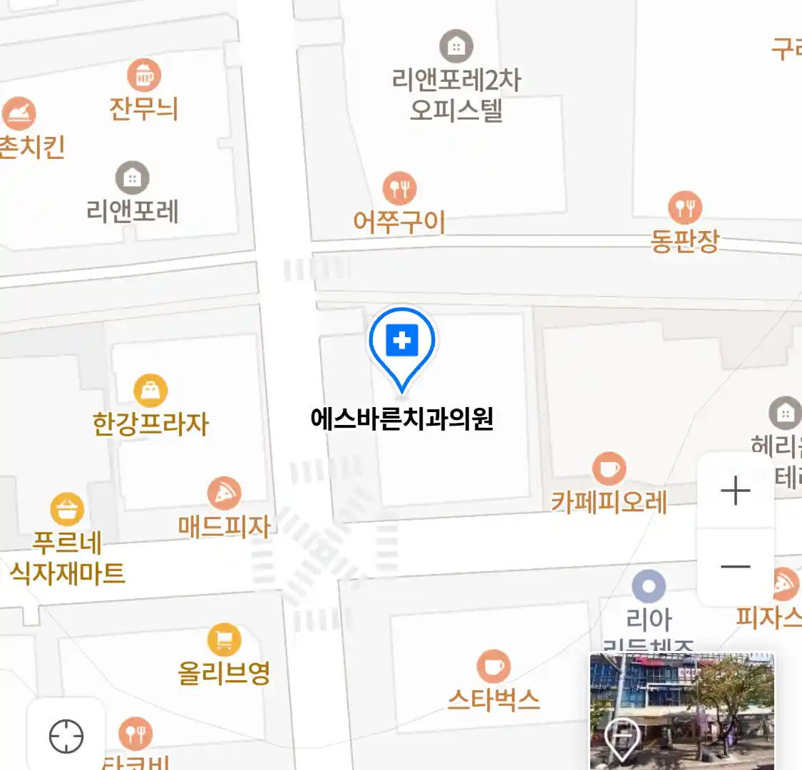 에스바른치과의원 위치