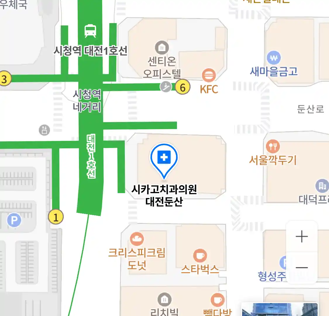 시카고치과의원 대전둔산 위치