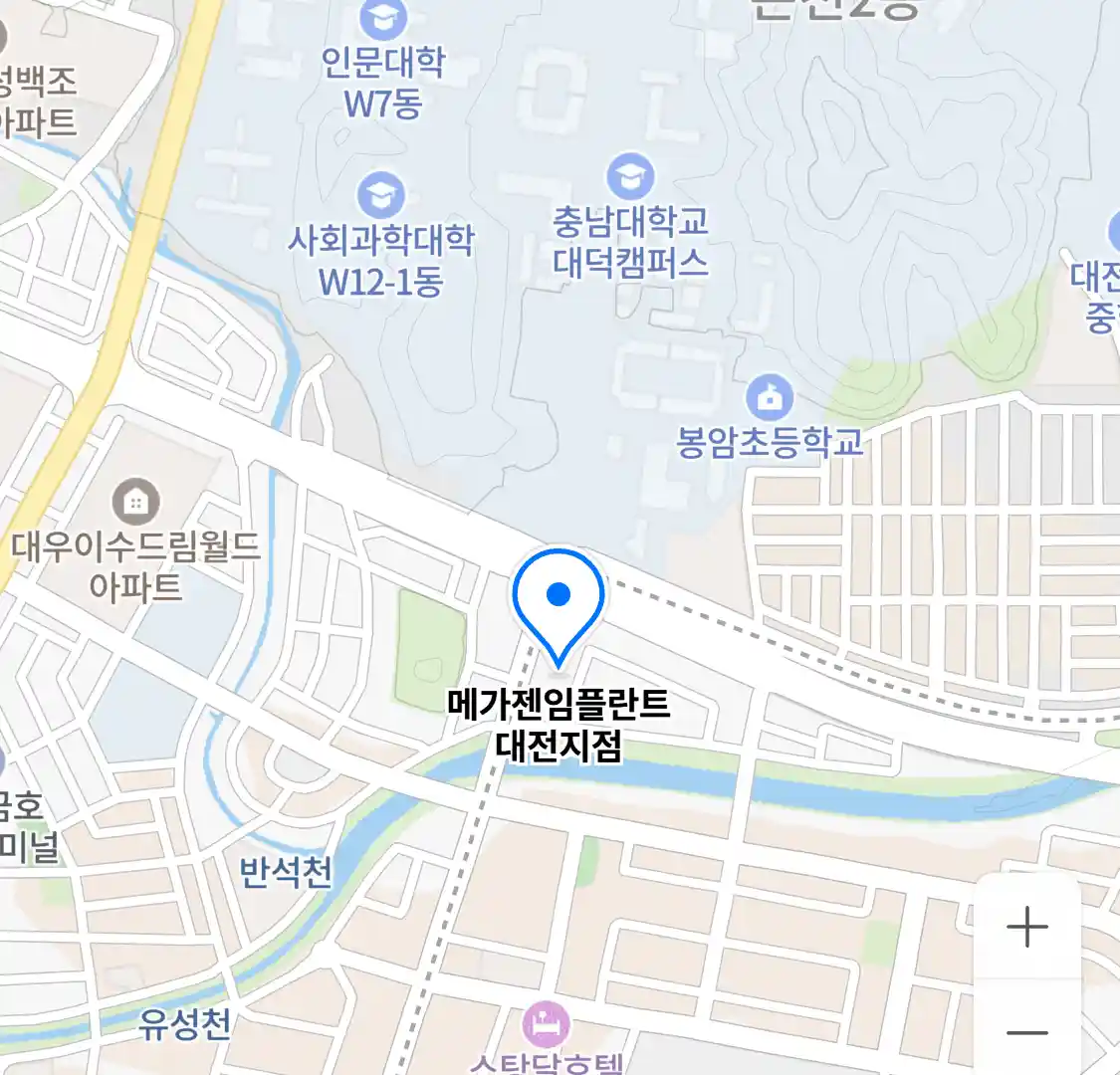 메가젠임플란트 대전지점 위치