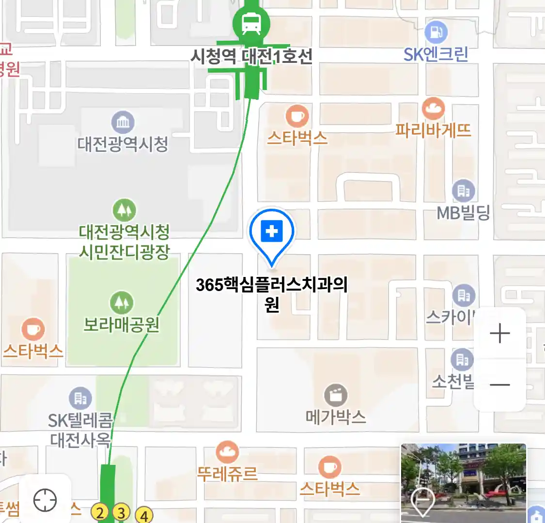 365핵심플러스치과의원 위치