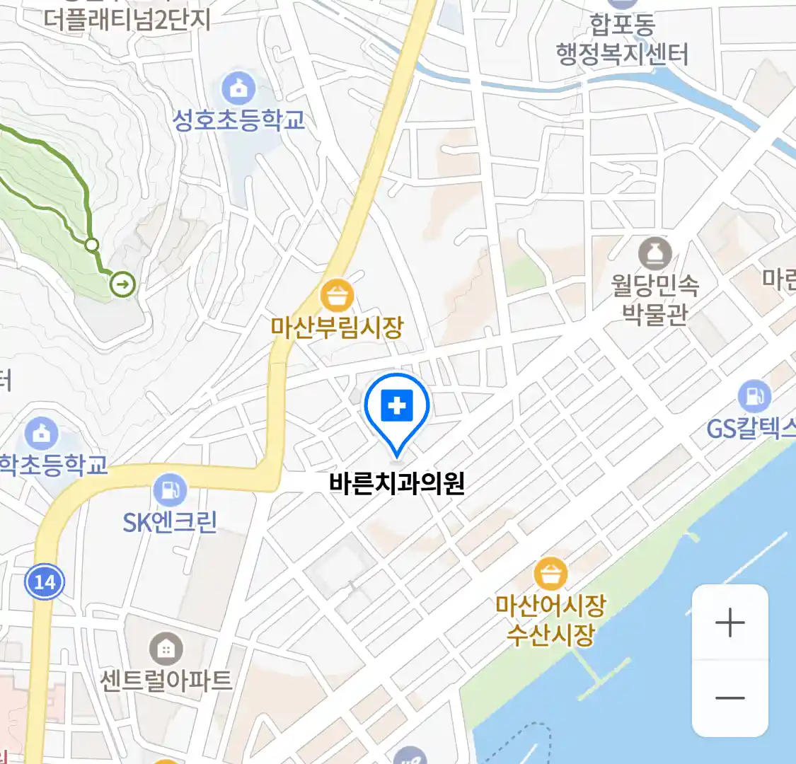 바른치과의원 위치