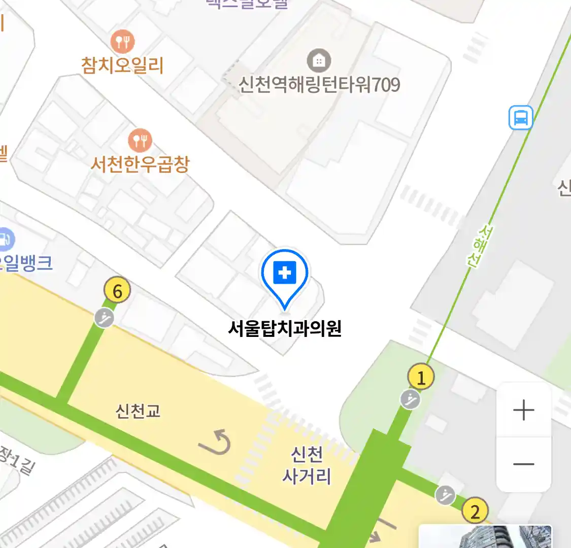 서울탑치과의원 위치