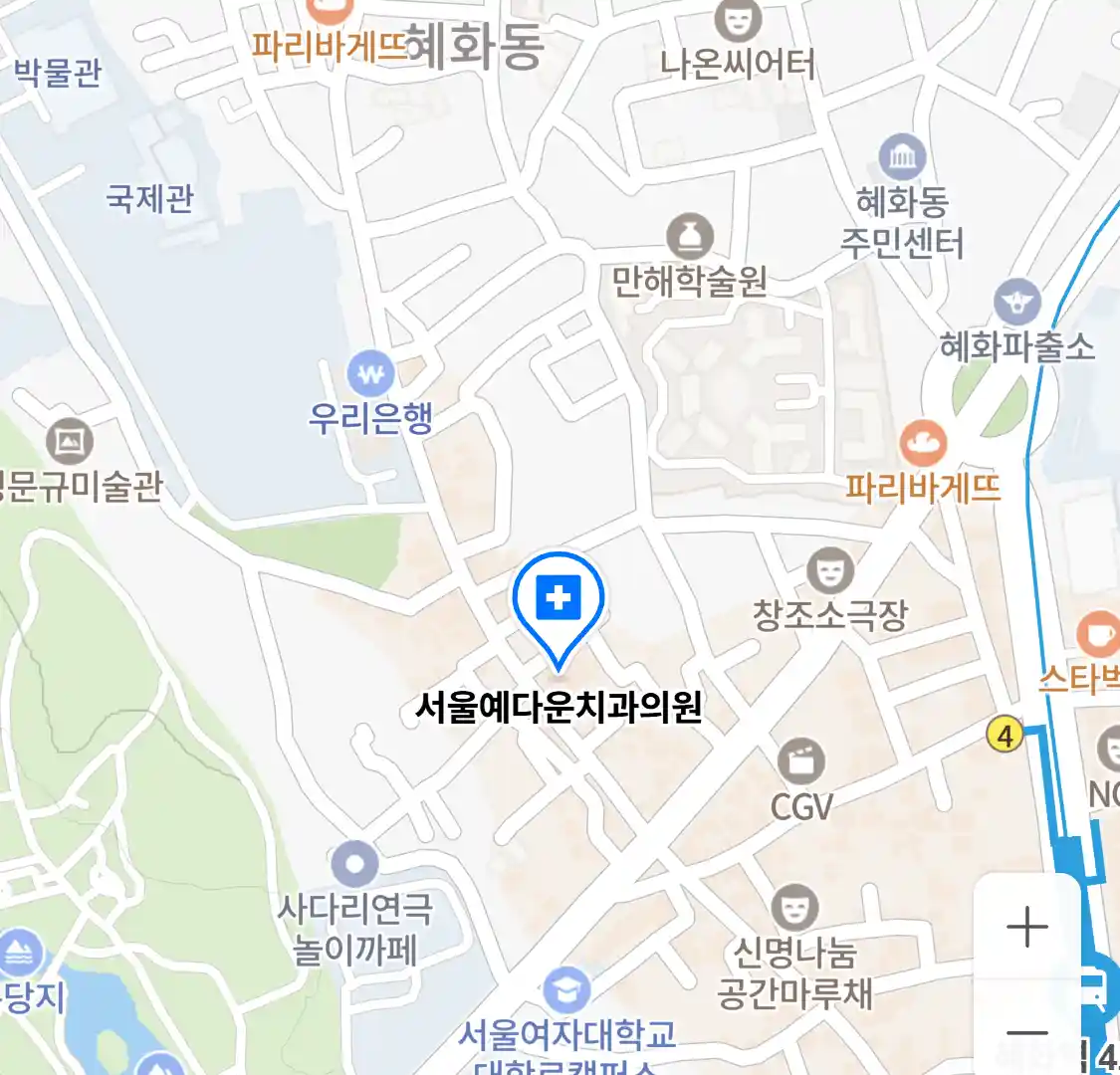 서울예다운치과의원 위치