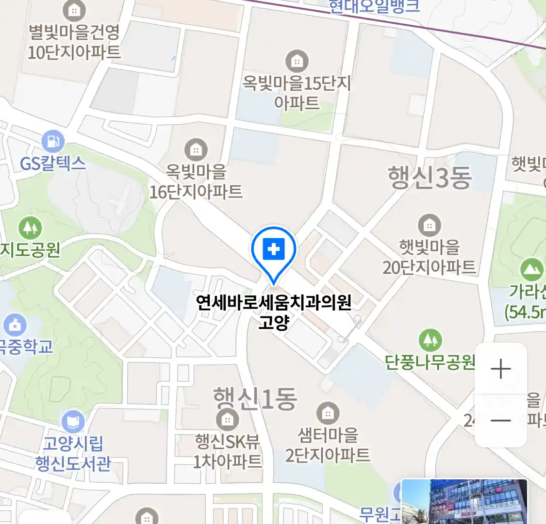 연세바로세움치과의원 고양 위치
