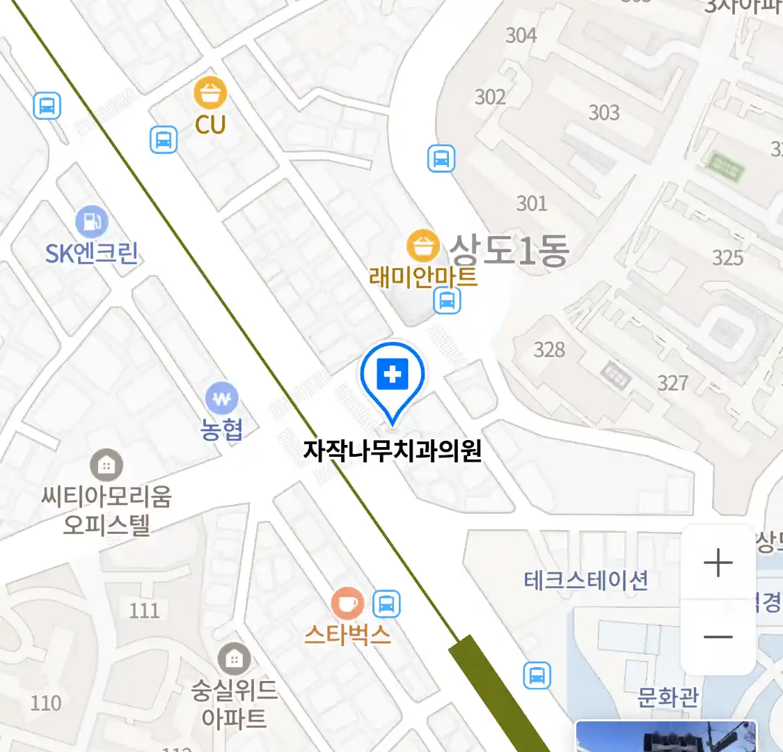 자작나무치과의원 위치