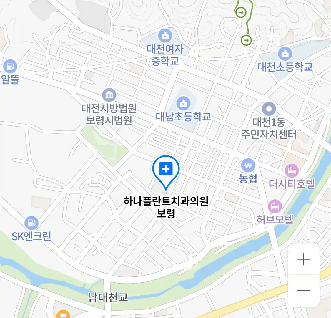 하나플란트치과의원 보령 위치