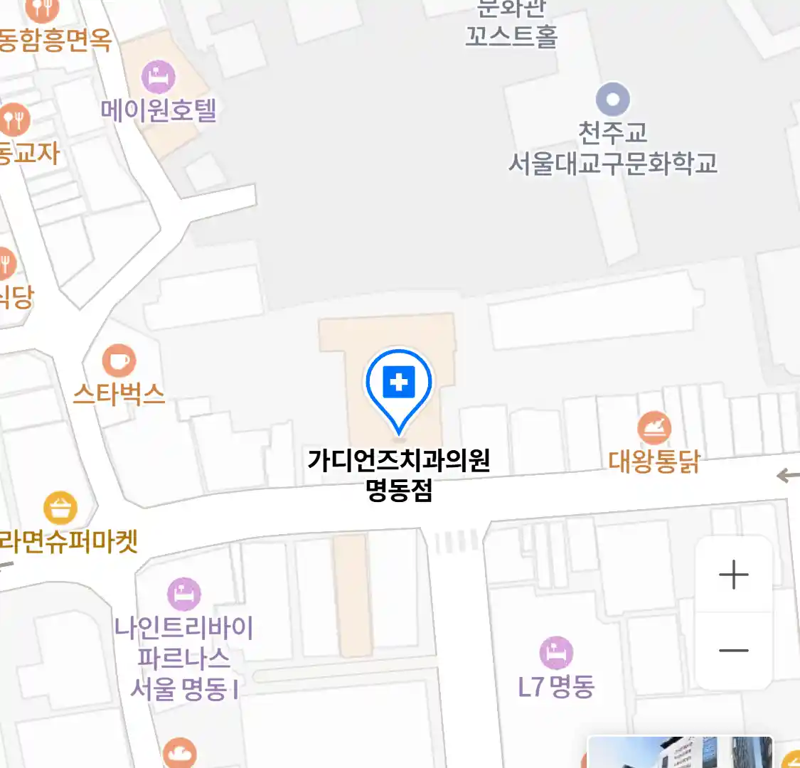 가디언즈치과의원 명동점 위치