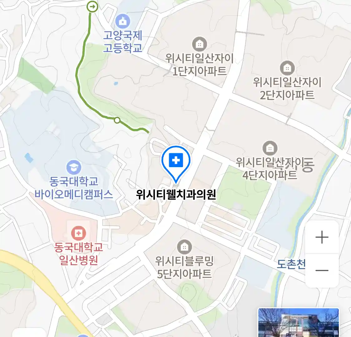 위시티웰치과의원 위치