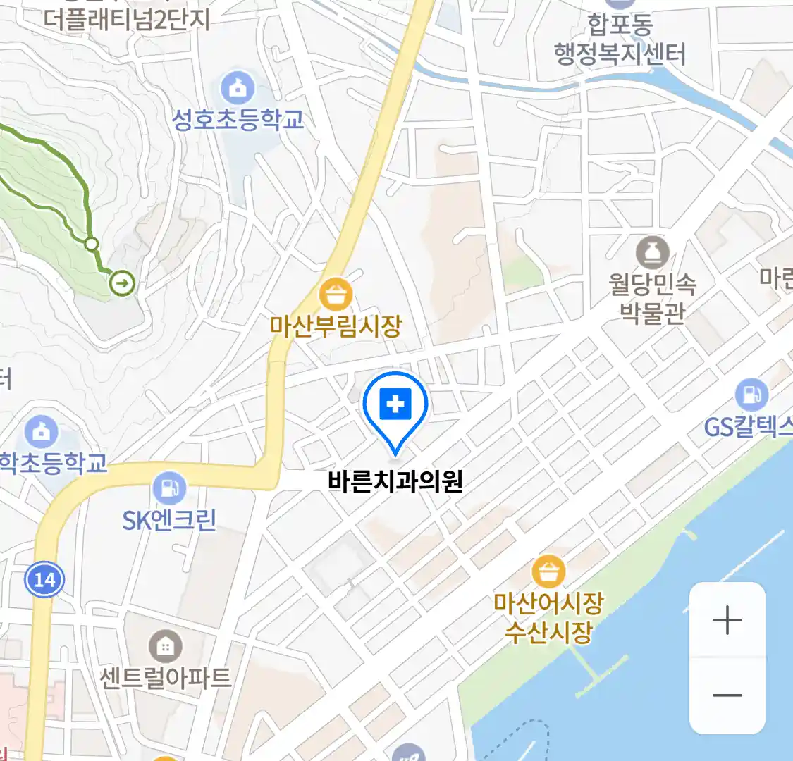 바른치과의원 위치
