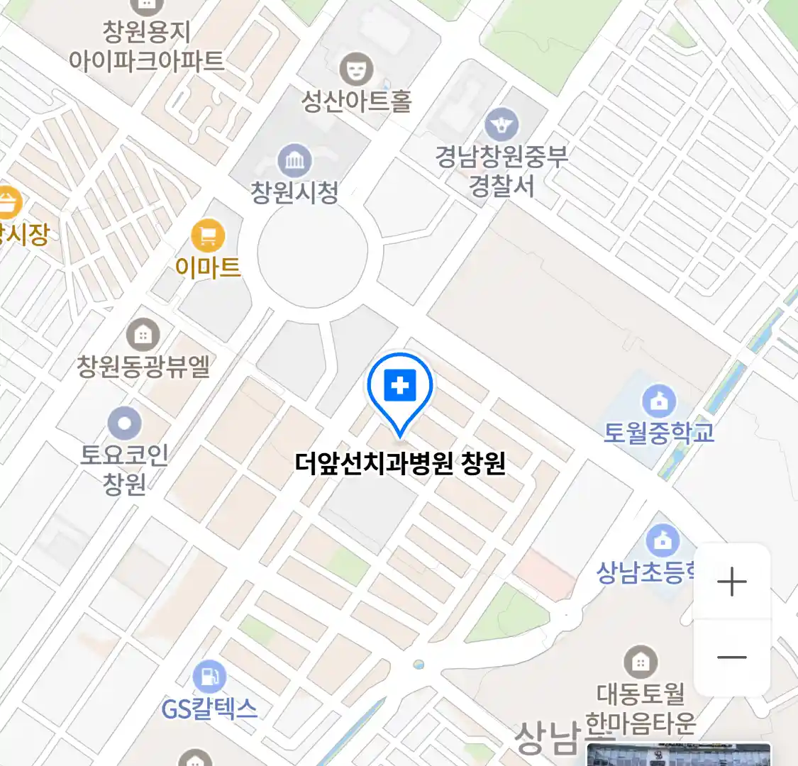 더앞선치과병원 창원 위치