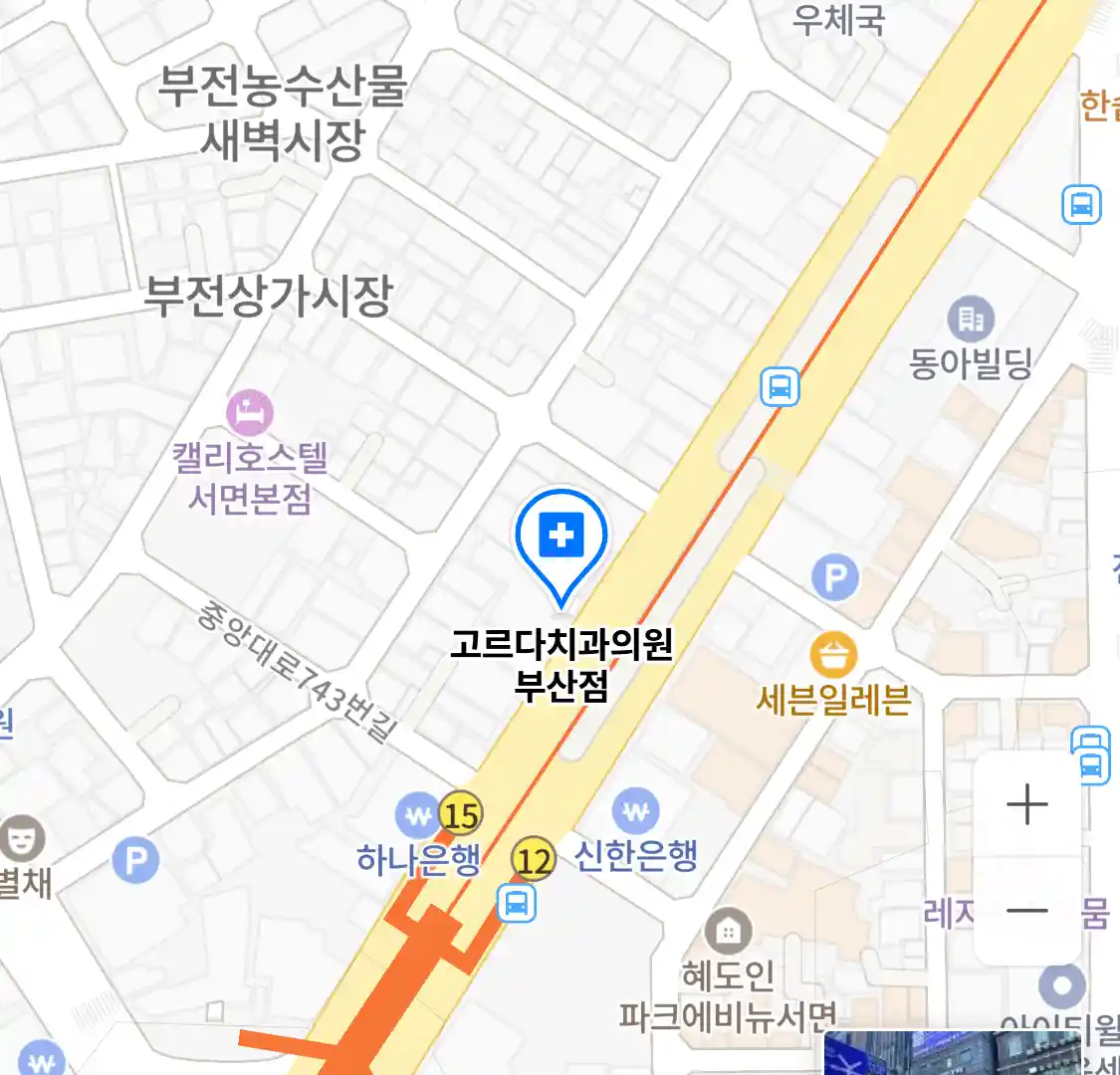 고르다치과의원 부산점 위치