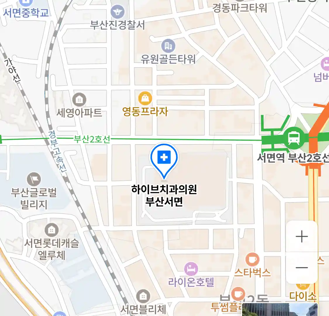 하이브치과의원 부산서면 위치