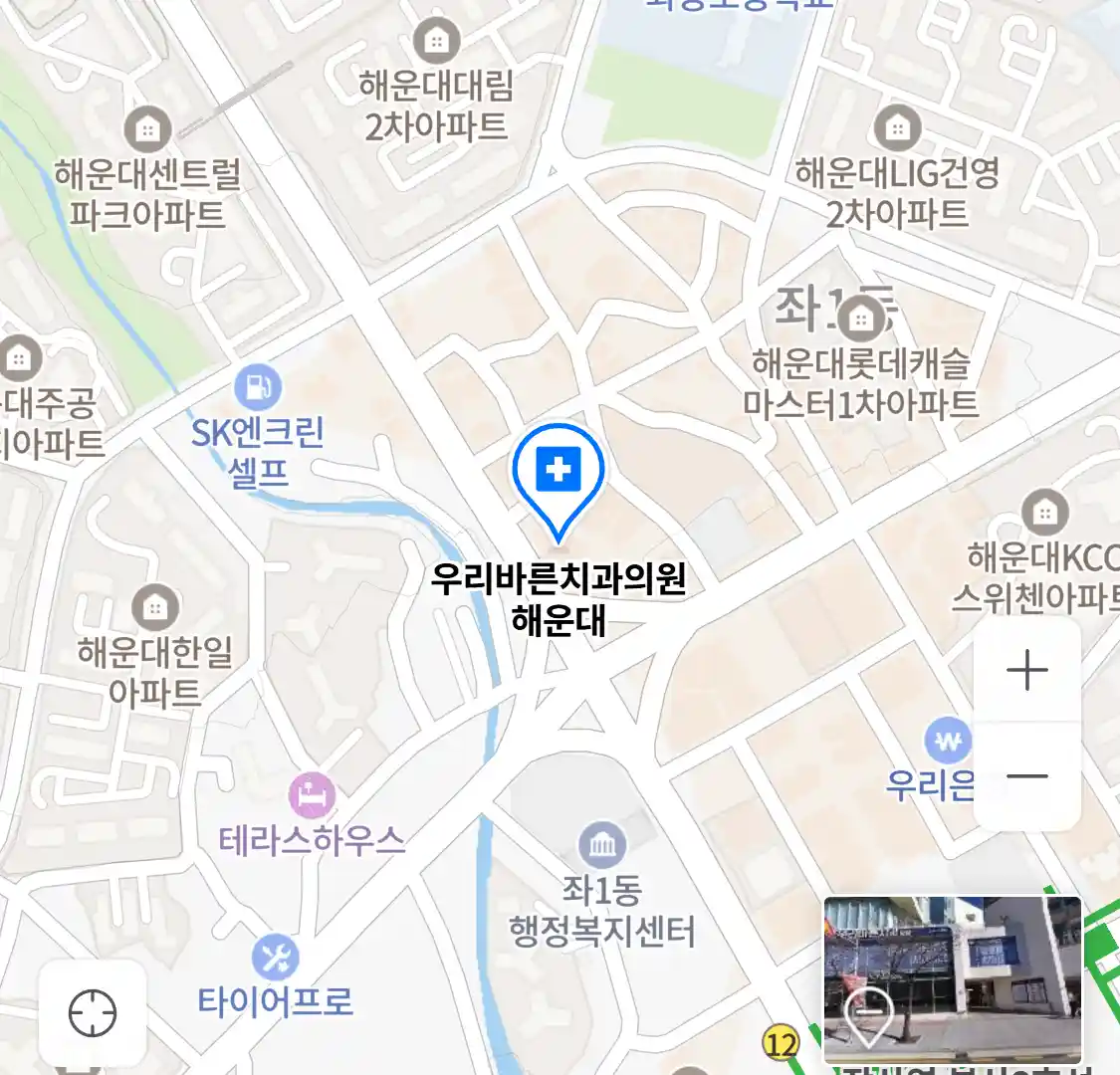 우리바른치과의원 해운대 위치
