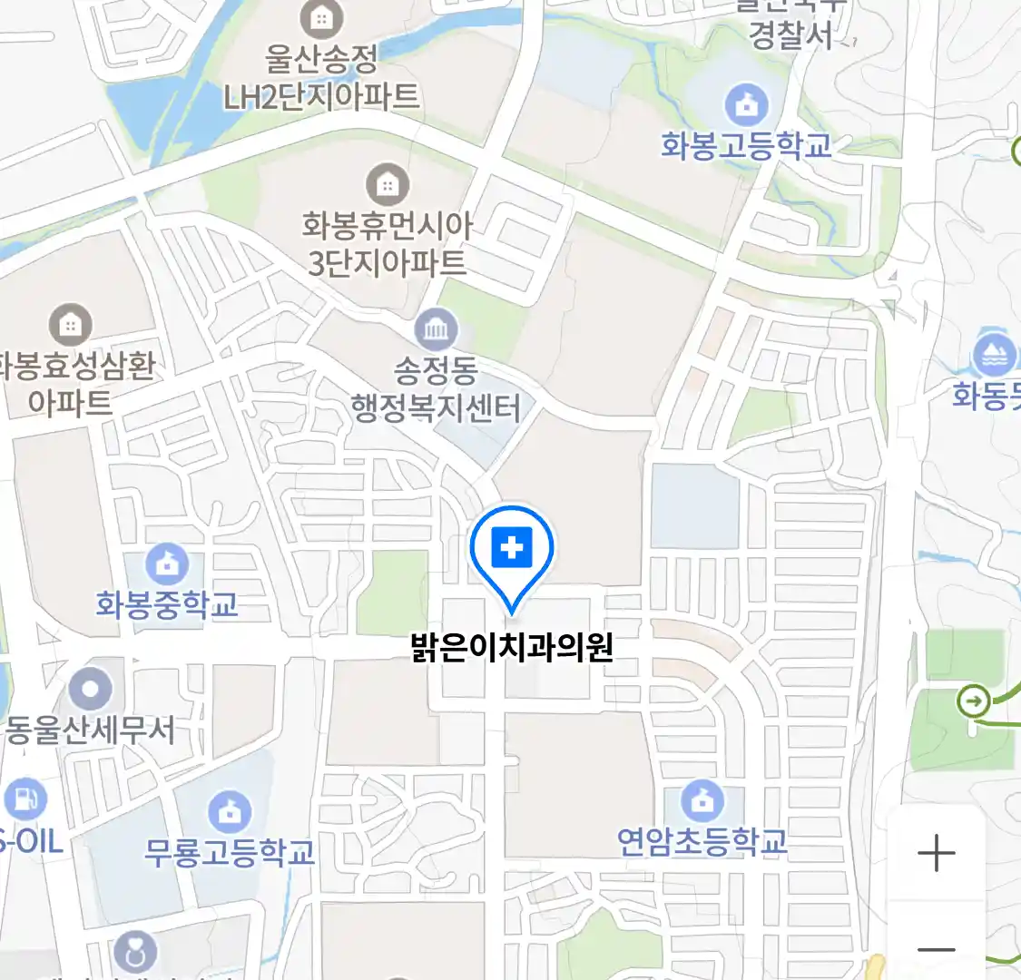 밝은이치과의원 위치