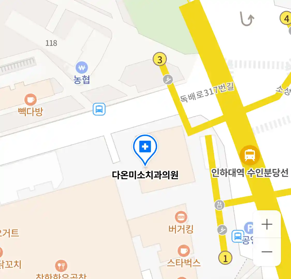 다온미소치과의원 위치